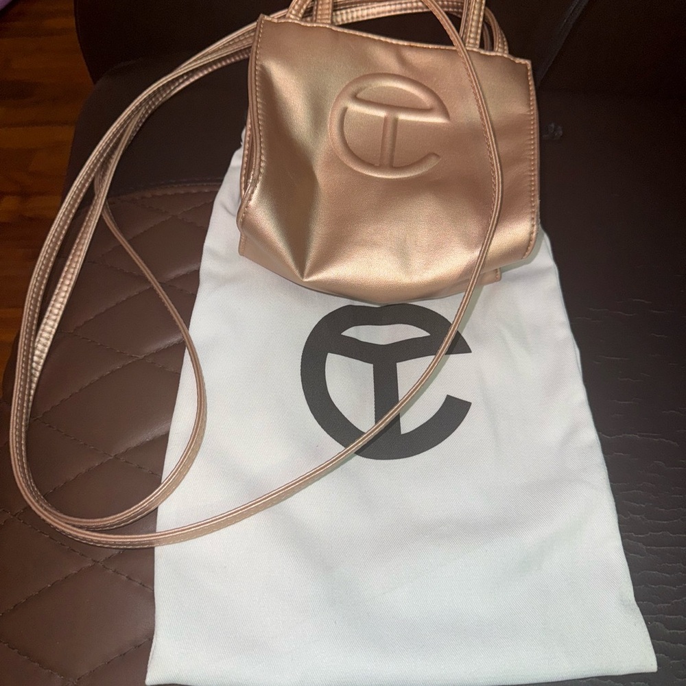 Telfar Barely Used Small Copper Shopping Bag